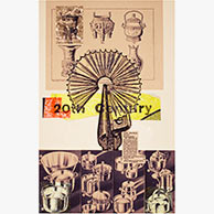 <em>20th Century</em>, 2011, 22.5"x15", Mixed media collage on paper