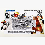 <em>Modern Woman</em>, 2011, 15"x22", Mixed media collage on paper