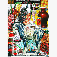 <em>Oriental Novelties</em>, 2011, 22.5"x15", Mixed media collage on paper