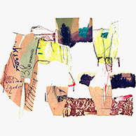 <em>Protocollo</em>, 2012, 8.5"x11", Mixed media collage and found material on paper