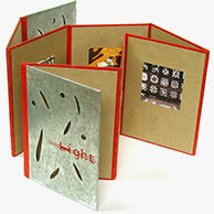 <em>Light Book</em>, 2005, 9"x7.5"x3", Handmade artist book