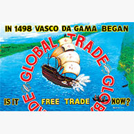 <em>Global Trade</em>, 2005, 8'x12', Enamel on aluminum