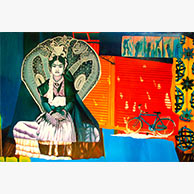 <em>Ram Studio</em>, 2007, 8'x12', Enamel on aluminum