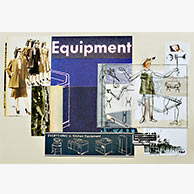 <em>Equipment</em>, 2011, 15"x22", Mixed media collage on paper