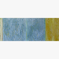 <em>Marks</em>, 2020-2021, 17"x42", Pigmented lime plaster on poplar