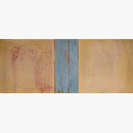 <em>Napoli</em>, 2020-2021, 17"x42", Pigmented lime plaster on poplar