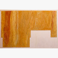 <em>Hope</em>, 2023, 32"x49"x2", pigmented lime plaster on poplar