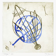 <em>Scope EV 3</em>, 2010, 11"x10", Etching, silkscreen, collage on paper